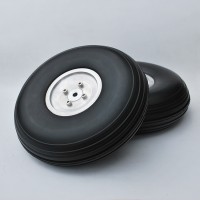 PU wheel with CNC Aluminum hub 3''/3.25''/3.5''/3.75''inch For RC Airplane Models