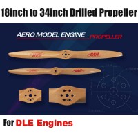 Wood Propeller 18inch to 34inch Drilled For DLE Engines 