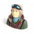 1/6/1:6 Scale Pilot Statue/Pilot Portrait Toy for RC Airplane
